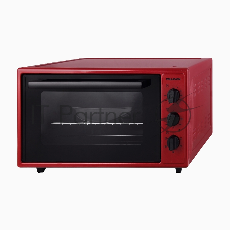 Мини-печь WILLMARK WOF-505R (50л,конвекция,эмал.внутр.пове красн., 1700Вт)