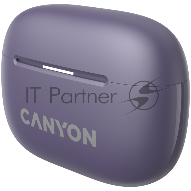Гарнитура CANYON OnGo TWS-10 ANC+ENC, Bluetooth Headset, microphone, BT v5.3 BT8922F, Frequence Response:20Hz-20kHz, battery Earbud 40mAh*2+Charging case 500mAH, type-C cable length 24cm,size 63.97*47.47*26.5mm 42.5g, Purple