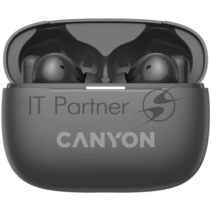 Гарнитура CANYON OnGo TWS-10 ANC+ENC, Bluetooth Headset, microphone, BT v5.3 BT8922F, Frequence Response:20Hz-20kHz, battery Earbud 40mAh*2+Charging case 500mAH, type-C cable length 24cm,size 63.97*47.47*26.5mm 42.5g, Black