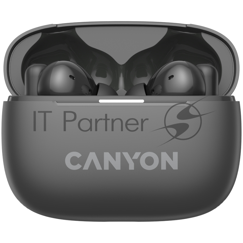 Гарнитура CANYON OnGo TWS-10 ANC+ENC, Bluetooth Headset, microphone, BT v5.3 BT8922F, Frequence Response:20Hz-20kHz, battery Earbud 40mAh*2+Charging case 500mAH, type-C cable length 24cm,size 63.97*47.47*26.5mm 42.5g, Black