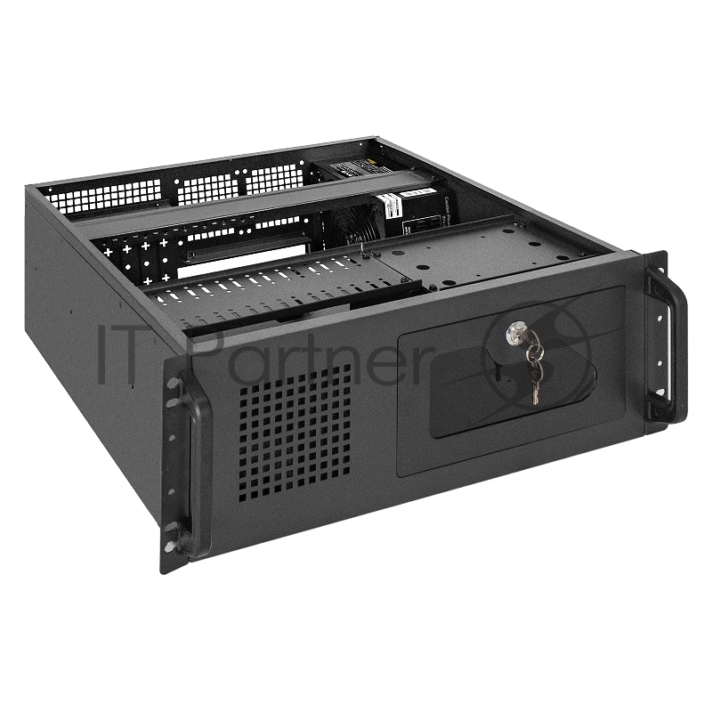 Серверный корпус ExeGate Pro 4U450-17 <RM 19, высота 4U, глубина 450, БП 1200RADS, 2*USB>