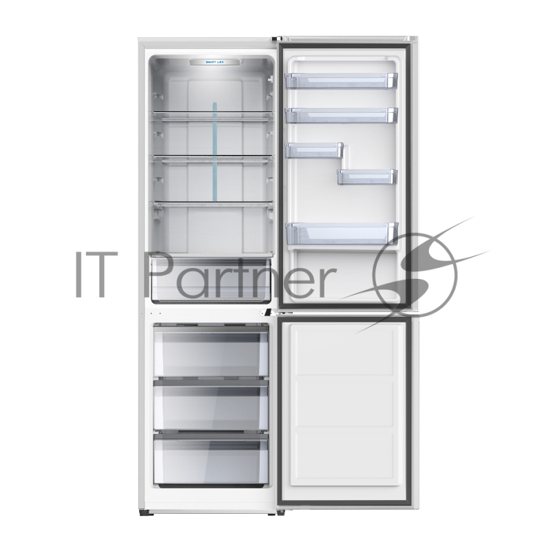 Холодильник WILLMARK RFN-454DNFW (372л.,Total NoFrost,A+, дисплей,нижн.мор.кам.,гар.3 г.,белый)