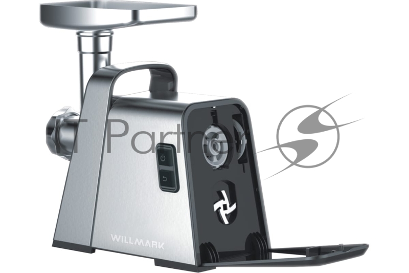 Электромясорубка WILLMARK WMG-2140S (2200Вт,3.2 кг/мин,реверс,овощерез., кеббе,сос.,2 г.гар)