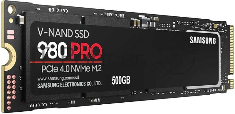 Накопитель SSD Samsung 500GB 980 PRO, V-NAND 3-bit MLC, Elpis, M.2 (2280) PCIe Gen 4.0 x4, NVMe 1.3c, R6900/W5000