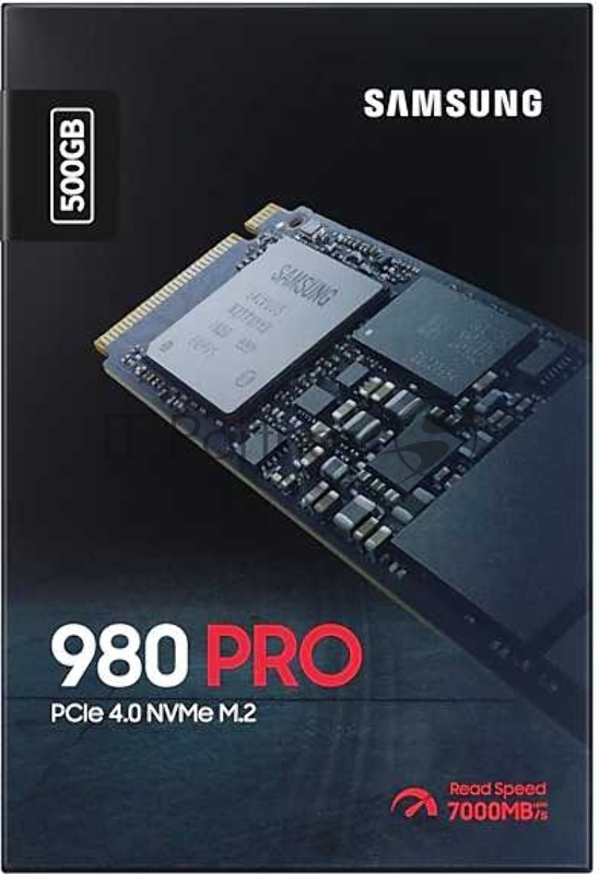 Накопитель SSD Samsung 500GB 980 PRO, V-NAND 3-bit MLC, Elpis, M.2 (2280) PCIe Gen 4.0 x4, NVMe 1.3c, R6900/W5000