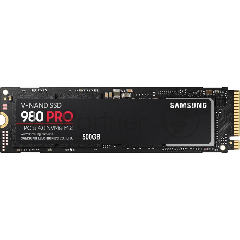 Накопитель SSD Samsung 500GB 980 PRO, V-NAND 3-bit MLC, Elpis, M.2 (2280) PCIe Gen 4.0 x4, NVMe 1.3c, R6900/W5000