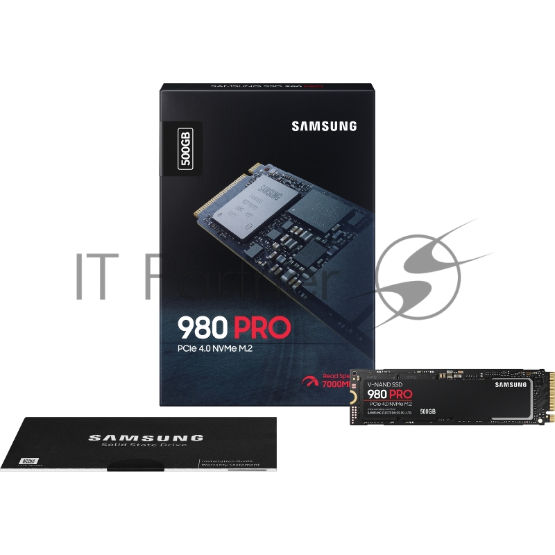 Накопитель SSD Samsung 500GB 980 PRO, V-NAND 3-bit MLC, Elpis, M.2 (2280) PCIe Gen 4.0 x4, NVMe 1.3c, R6900/W5000