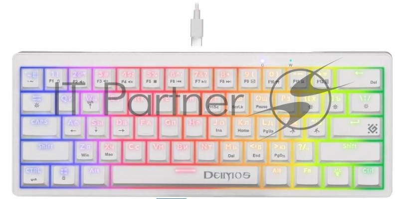 Клавиатура DEFENDER MECHANICAL DEIMOS GK-303 RU RGB 45304