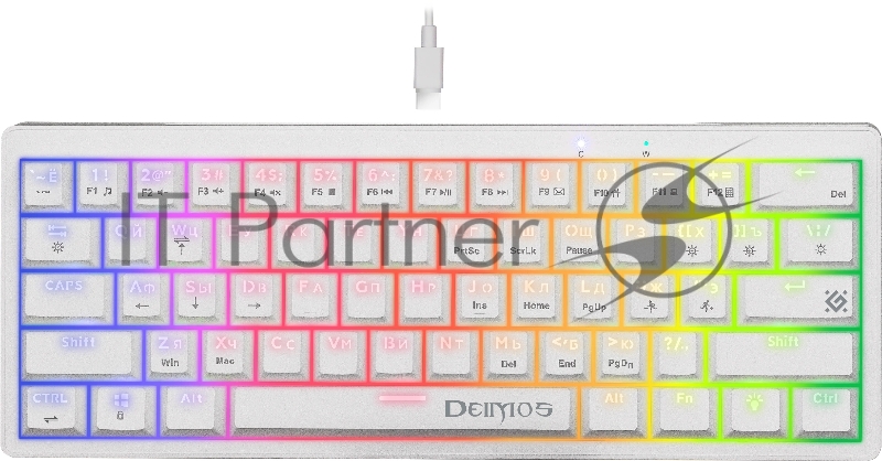 Клавиатура DEFENDER MECHANICAL DEIMOS GK-303 RU RGB 45304
