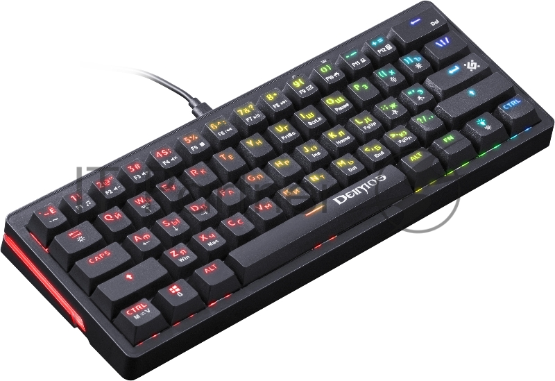 Клавиатура DEFENDER MECHANICAL DEIMOS GK-303 RU RGB 45303