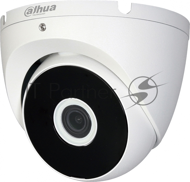 Камера видеонаблюдения аналоговая Dahua DH-HAC-T2A21P-0280B 2.8-2.8мм HD-CVI HD-TVI цв. корп.:белый