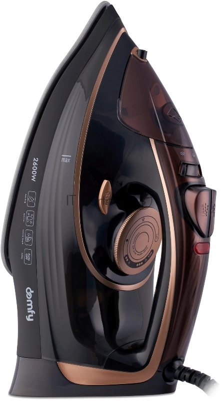 Утюг Domfy DSC-EI605 2600Вт черный/золотистый