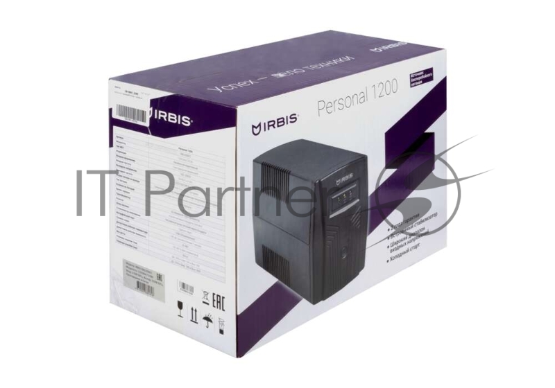 ИБП IRBIS UPS Personal 1200VA/720W, AVR, 4 Schuko outlets, USB
