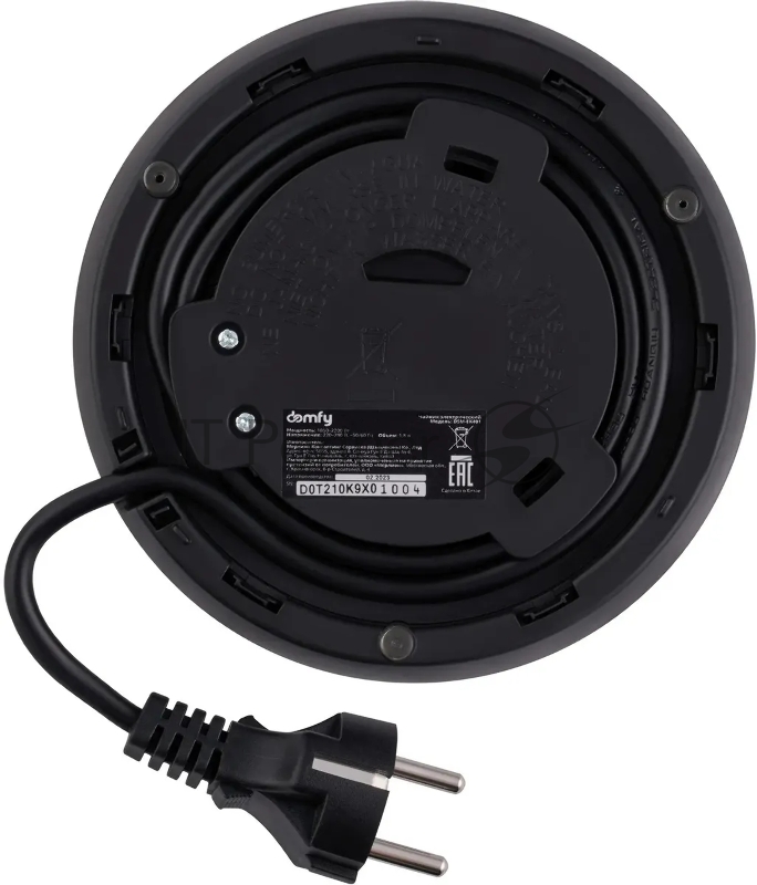 Чайник электрический Domfy DSM-EK401 1.8л. 2200Вт черный/прозрачный (корпус: стекло)