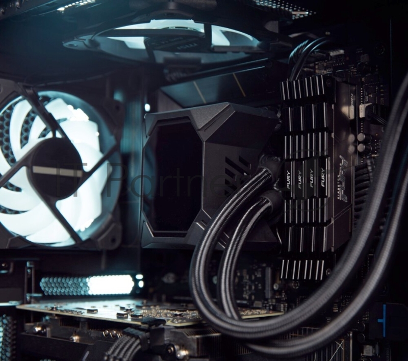 Оперативная память 16GB Kingston DDR4 3200 DIMM FURY Renegade Black Gaming Memory KF432C16RB2K2/16 Non-ECC, CL16,1.35V, Кит 2х8GB , RTL