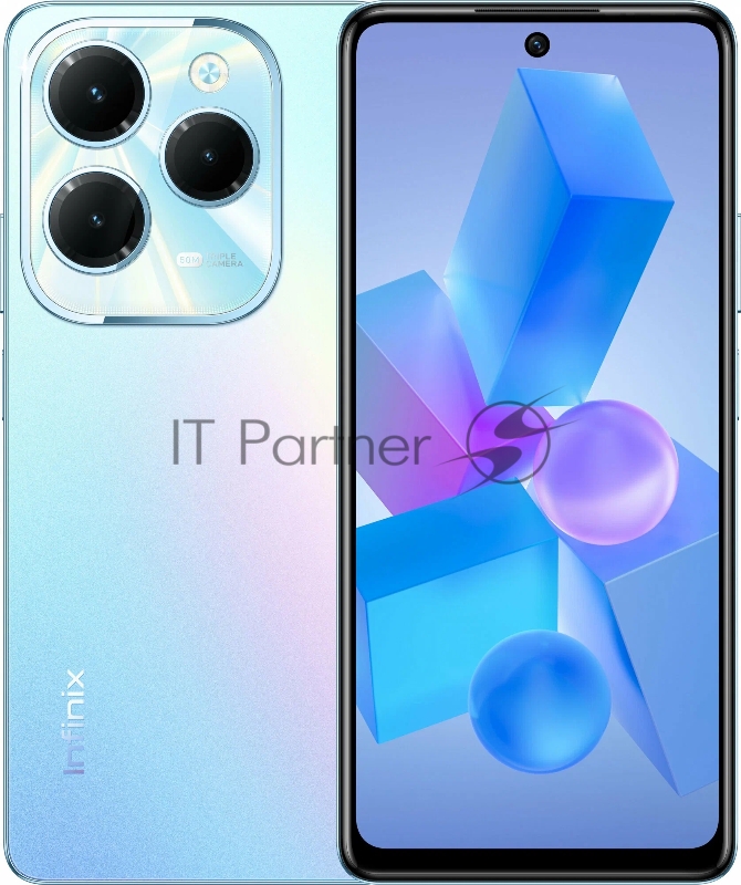 Смартфон Infinix X6836 Hot 40 128Gb 8Gb синий моноблок 3G 4G 2Sim 6.78 1080x2460 Android 13 50Mpix 802.11 a/b/g/n/ac NFC GPS GSM900/1800 GSM1900 TouchSc Protect FM A-GPS Micro SD max1024Gb