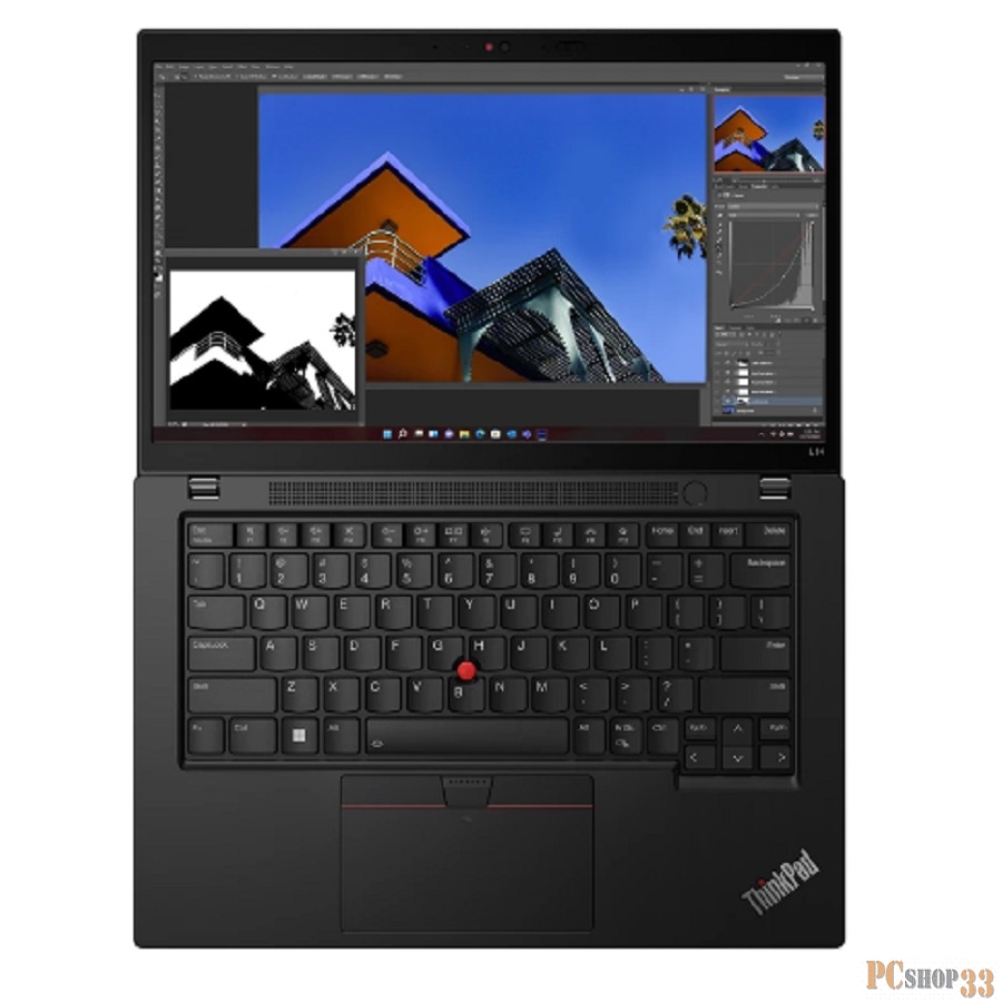 Ноутбук Lenovo ThinkPad L14 AMD G4 Ryzen 7 Pro 7730U 16Gb SSD512Gb 14 IPS FHD (1920x1080) Windows 11 Pro English black WiFi BT Cam (21H6S15000)
