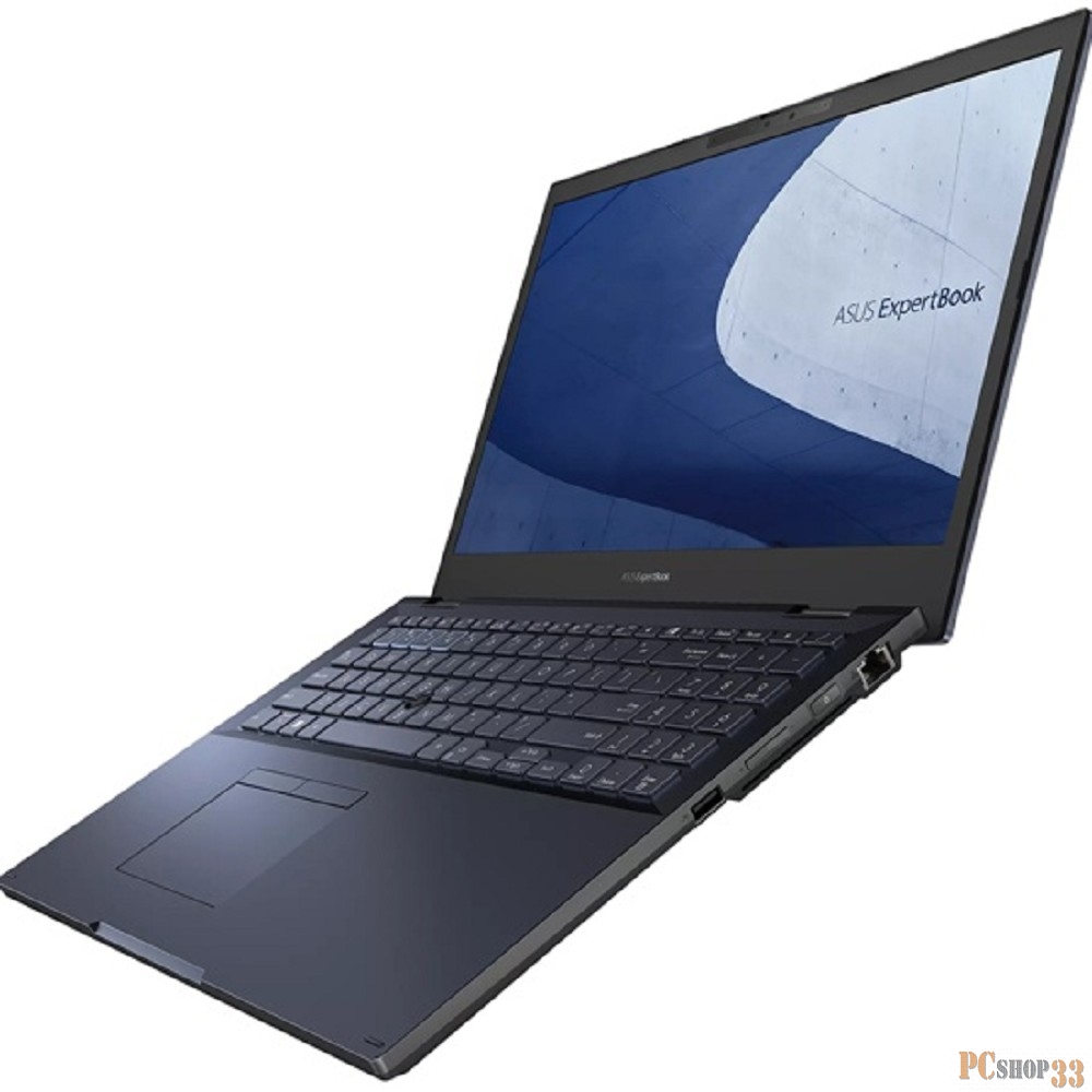 Ноутбук ASUS ExpertBook L2502CYA-BQ0192 AMD R5-5625U/8Gb/512Gb SSD/15.6 FHD WV 250NITS/Kbd ENG-RUS Chiclet/FP/RJ45/No OS star black