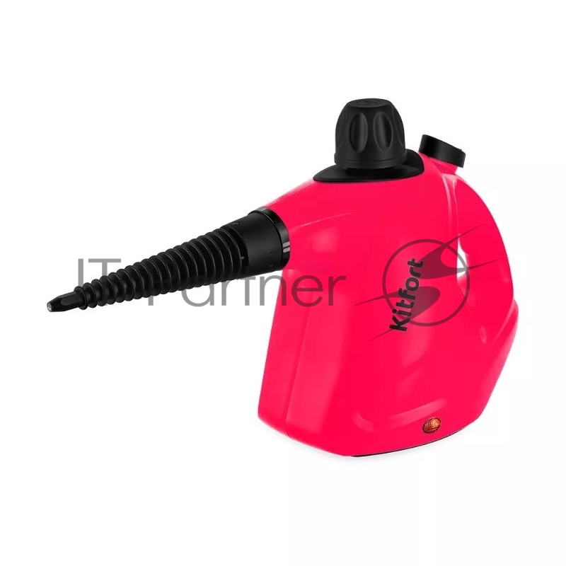 Пароочиститель ручной Kitfort КТ-9138-1 1050Вт черный/розовый