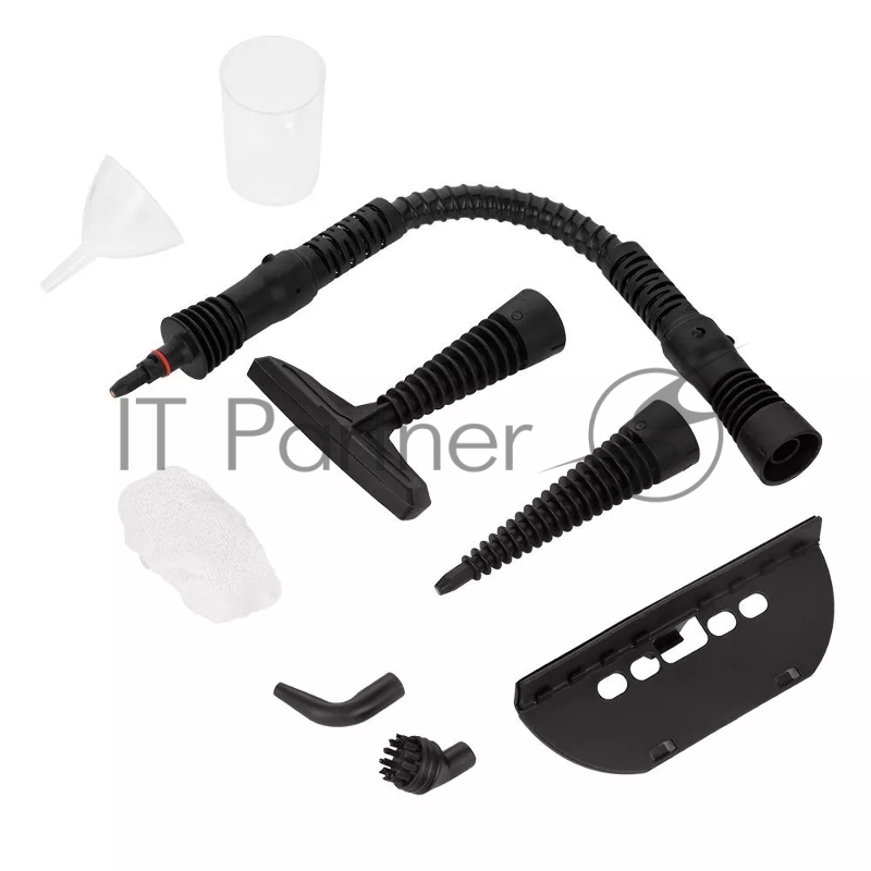 Пароочиститель ручной Kitfort КТ-9138-1 1050Вт черный/розовый