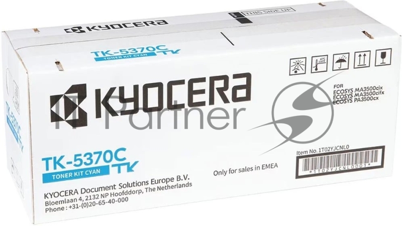 Картридж лазерный Kyocera TK-5370C 1T02YJCNL0 голубой (5000стр.) для Kyocera PA3500cx/MA3500cix/MA3500cifx