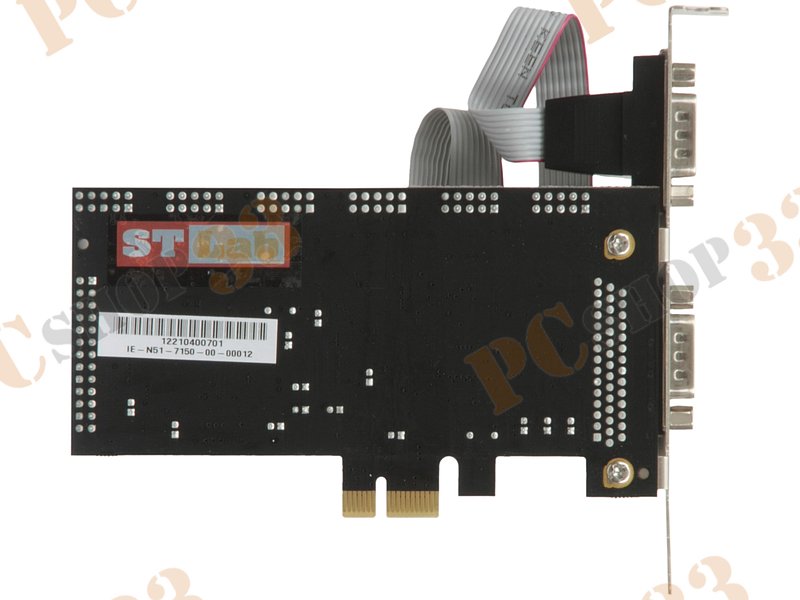 Контроллер COM (2 внешн. 9pin + 2 внутр. 9pin) + LPT (1 внутр.) STLab I-461 (PCI-E x1)