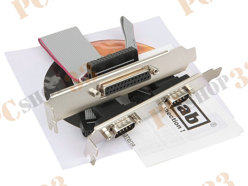 Контроллер COM (2 внешн. 9pin + 2 внутр. 9pin) + LPT (1 внутр.) STLab I-461 (PCI-E x1)