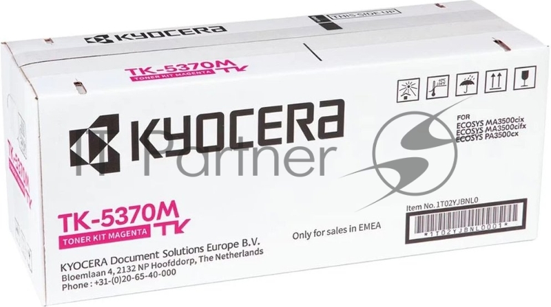 Картридж лазерный Kyocera TK-5370M 1T02YJBNL0 пурпурный (5000стр.) для Kyocera PA3500cx/MA3500cix/MA3500cifx