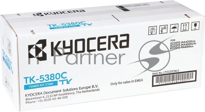 Картридж лазерный Kyocera TK-5380C 1T02Z0CNL0 голубой (10000стр.) для Kyocera PA4000cx/MA4000cix/MA4000cifx