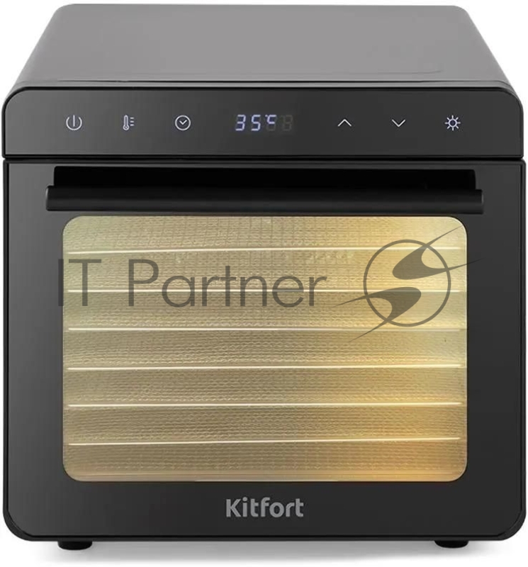 Сушка для фруктов и овощей Kitfort КТ-1949 8под. 700Вт черный