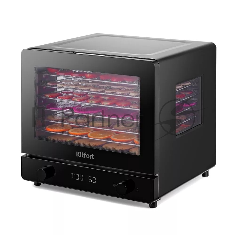 Сушка для фруктов и овощей Kitfort КТ-1960 8под. 500Вт черный