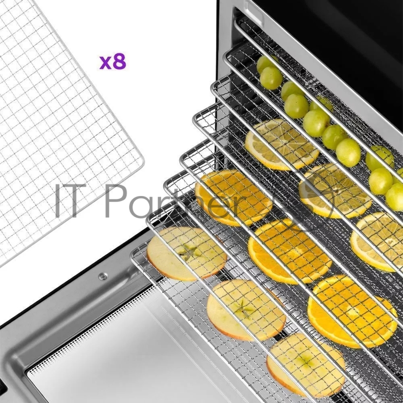 Сушка для фруктов и овощей Kitfort КТ-1960 8под. 500Вт черный