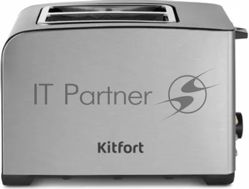 Тостер Kitfort КТ-6204 850Вт нержавеющая сталь/черный