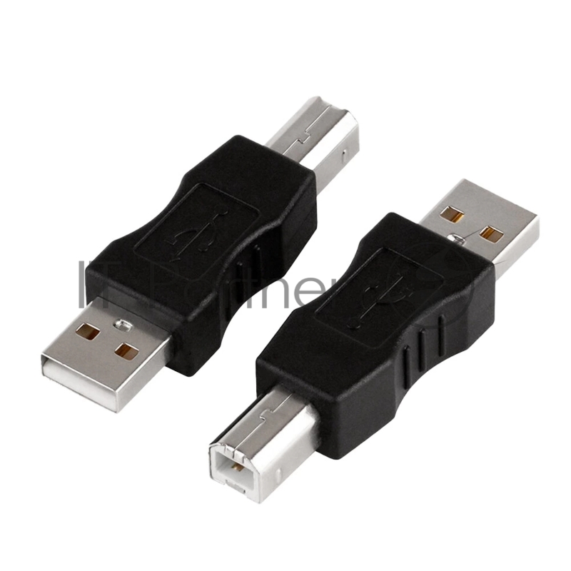 Переходник GCR USB 2.0 AM / BM, штекер - штекер, GCR-54933