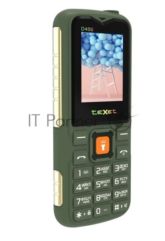 Мобильный телефон teXet TM-D400 цвет зеленый