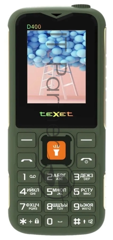 Мобильный телефон teXet TM-D400 цвет зеленый