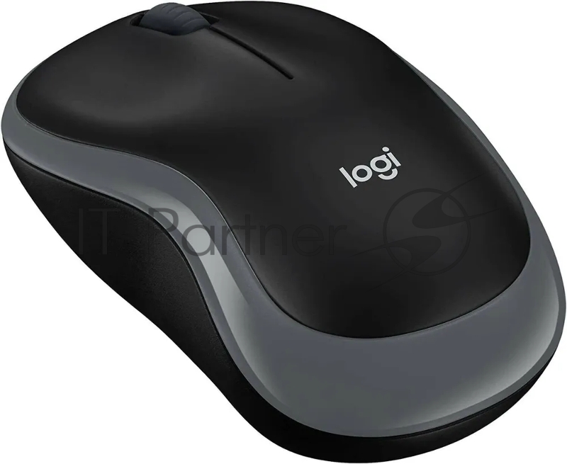 Мышь Logitech B175 черный/серый оптическая (1000dpi) беспроводная USB для ноутбука (2but)
