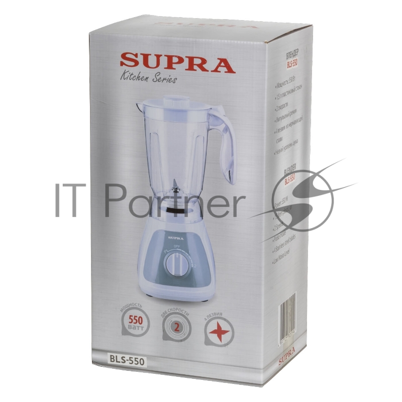 Блендер стационарный Supra BLS-550 550Вт белый