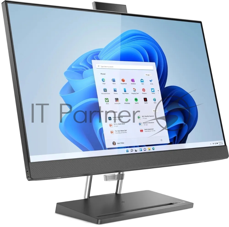 Моноблок Lenovo IdeaCentre AIO 5 27IAH7 27 QHD (2560x1440) IPS 350N, i5-13500H, 2x8GB SO-DIMM DDR5 5200, 512GB SSD M.2, Iris Xe, WiFi6, BT, 5.0MP+IR Cam, Wireless KB&Mouse, Win 11 Pro, Storm Grey, 1Y