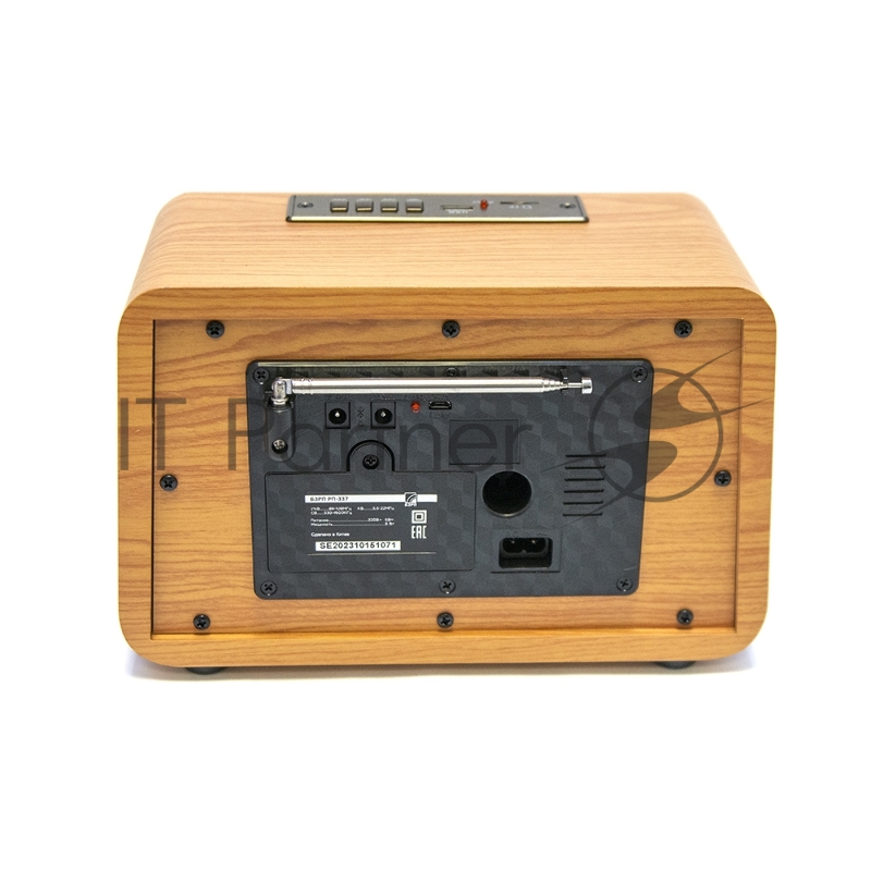 Радиоприемник БЗРП РП-337, УКВ 88-108МГц,СВ,КВ, корпус МДФ,220V, DC6В, акб 1200мАч,BT/USB/microSD