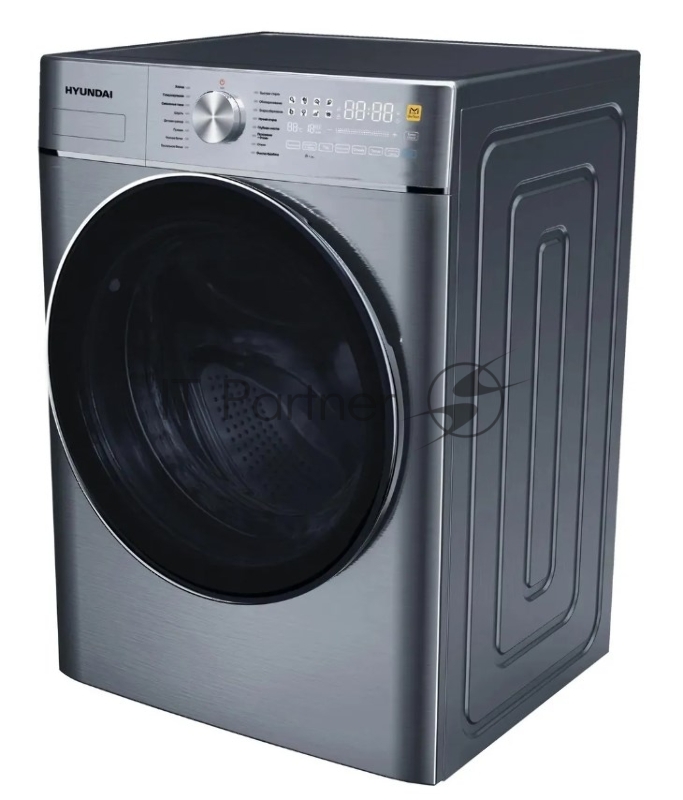 Стиральная машина Hyundai WME9413 кл.:A++ фронт. макс.:10кг темно-серебристый