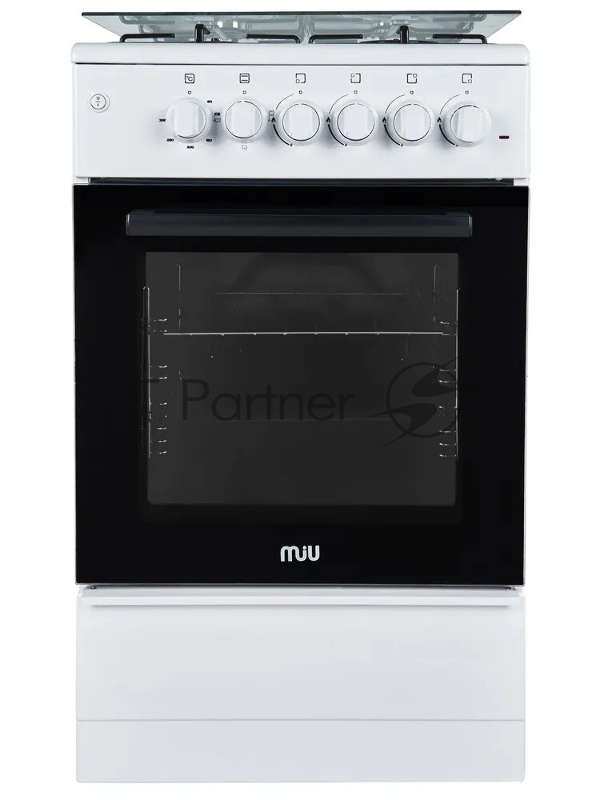 Кухонная плита MIU 5010 ERP ГК LUX белая с электродуховкой