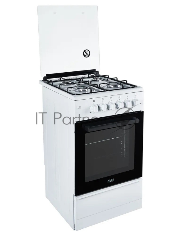 Кухонная плита MIU 5010 ERP ГК LUX белая с электродуховкой