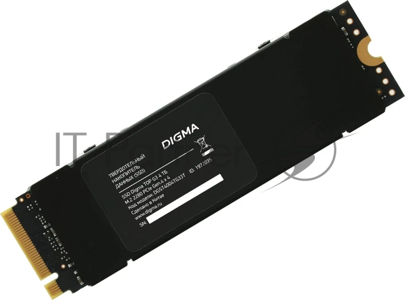 Накопитель SSD Digma PCIe 4.0 x4 4TB DGST4004TG33T Top G3 M.2 2280