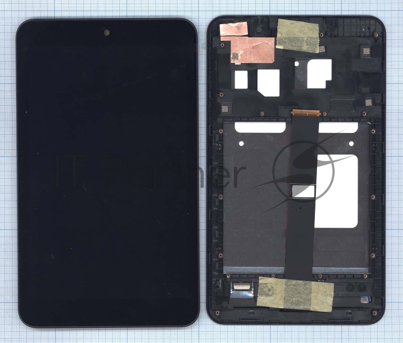 Модуль (матрица + тачскрин) для Asus MeMo Pad 8 ME181 ME181C черный с рамкой