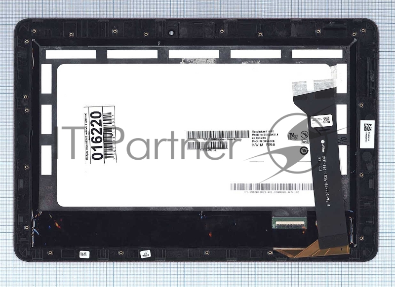 Модуль (матрица + тачскрин) для Asus MeMO Pad 10 (ME103K) черный с красной рамкой