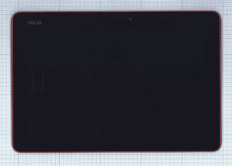 Модуль (матрица + тачскрин) для Asus MeMO Pad 10 (ME103K) черный с красной рамкой