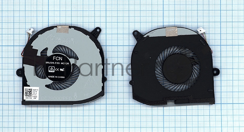 Вентилятор (кулер) для ноутбука Dell XPS 15 9570 Precision 5530 M5530 GPU