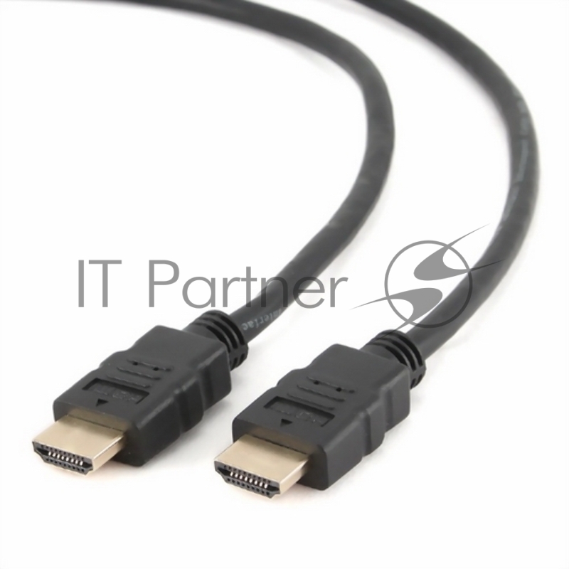 Кабель HDMI Cablexpert CC-HDMI4-0.5M, 19M/19M, v2.0, медь, позол.разъемы, экран, 0.5м, черный, пак