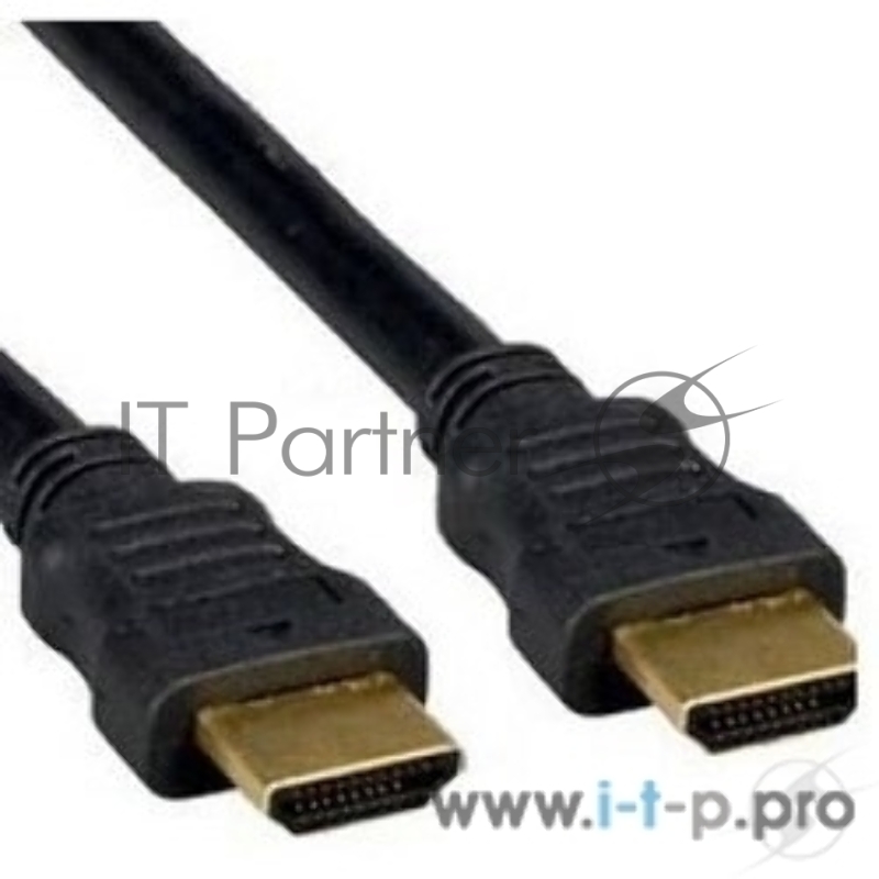 Кабель HDMI Cablexpert CC-HDMI4F-6, 19M/19M, v2.0, медь, позол.разъемы, экран, плоский кабель, 1.8м, черный, пакет